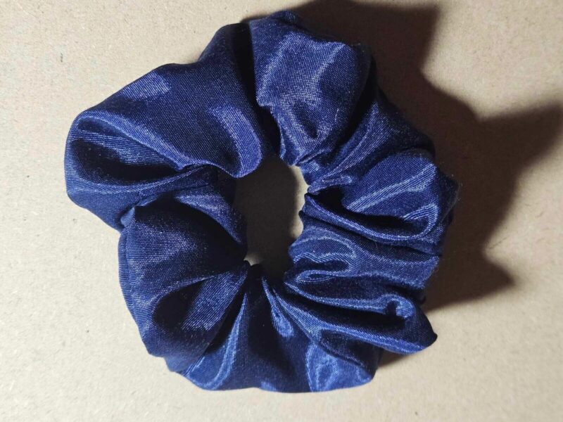 Navy Blue Shiny Synthetic