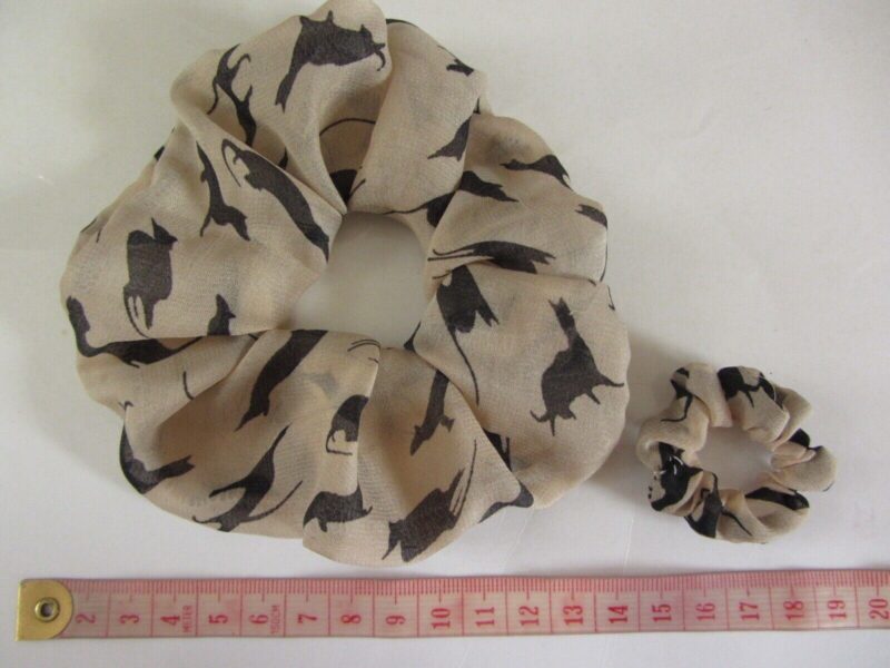 Tan Black Cat Chiffon +Teenie