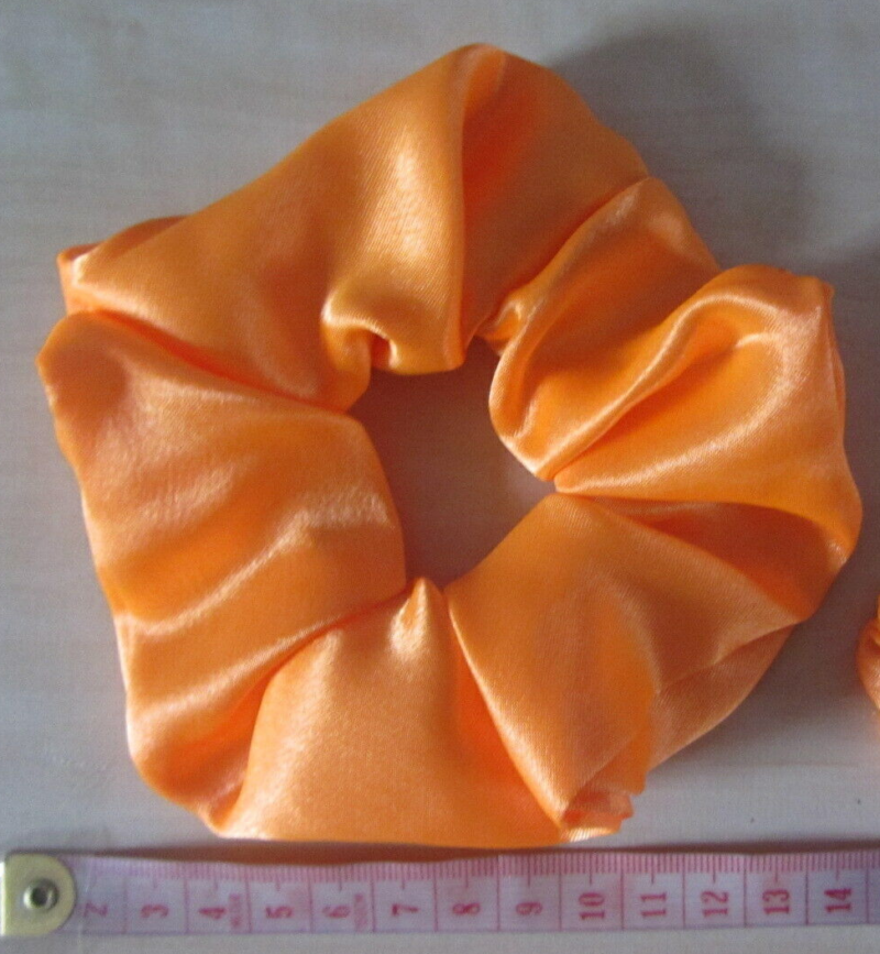 Fluorescent Neon Orange Satin Tangerine